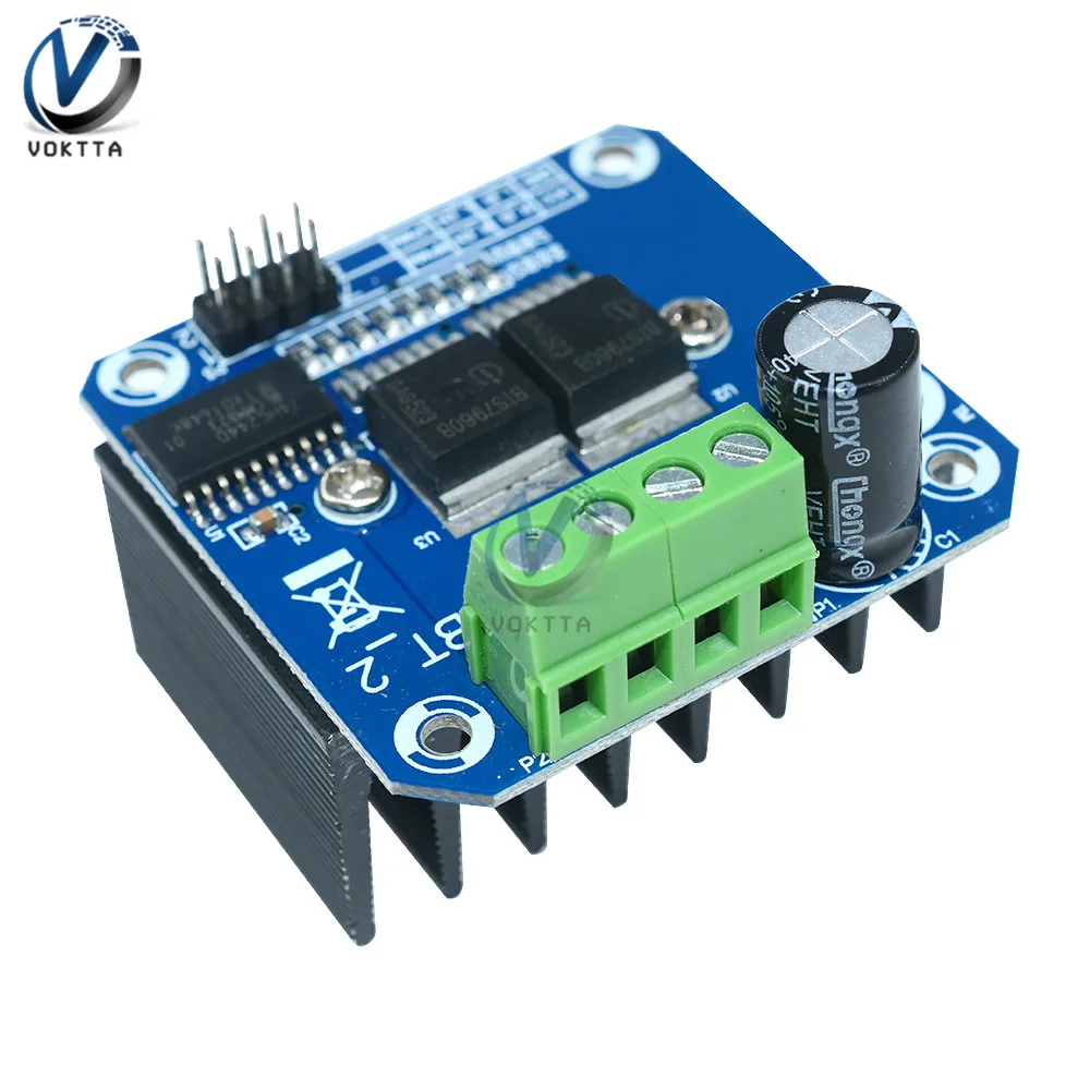 Двойной BTS7960B DC 43A Драйвер шагового двигателя h-мост ШИМ управление скоростью двигателя для Arduino Smart Car