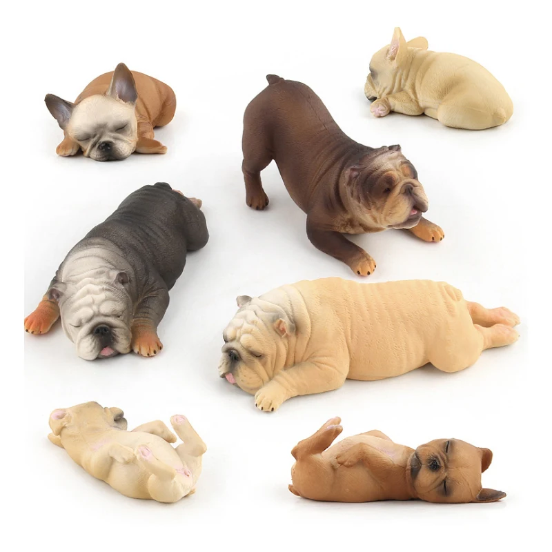 Креативный домашний декор фигурка собаки из смолы милый щенок статуя бычьей