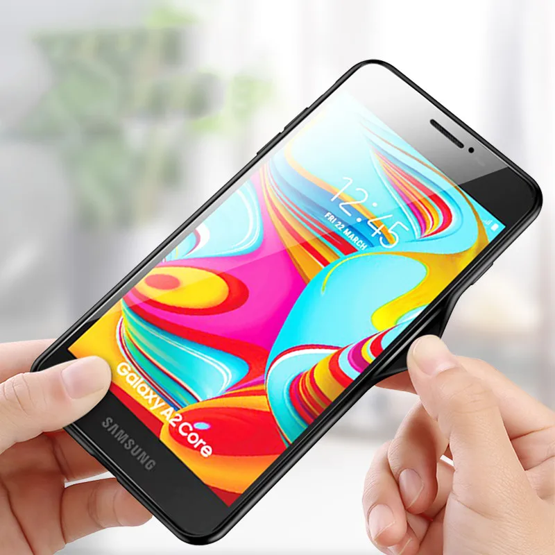 Luxury Acrylic Hard Case For Samsung Galaxy A2 Core A8S Soft Protective TPU Edge Phone Cover Jean2 Wide4 |