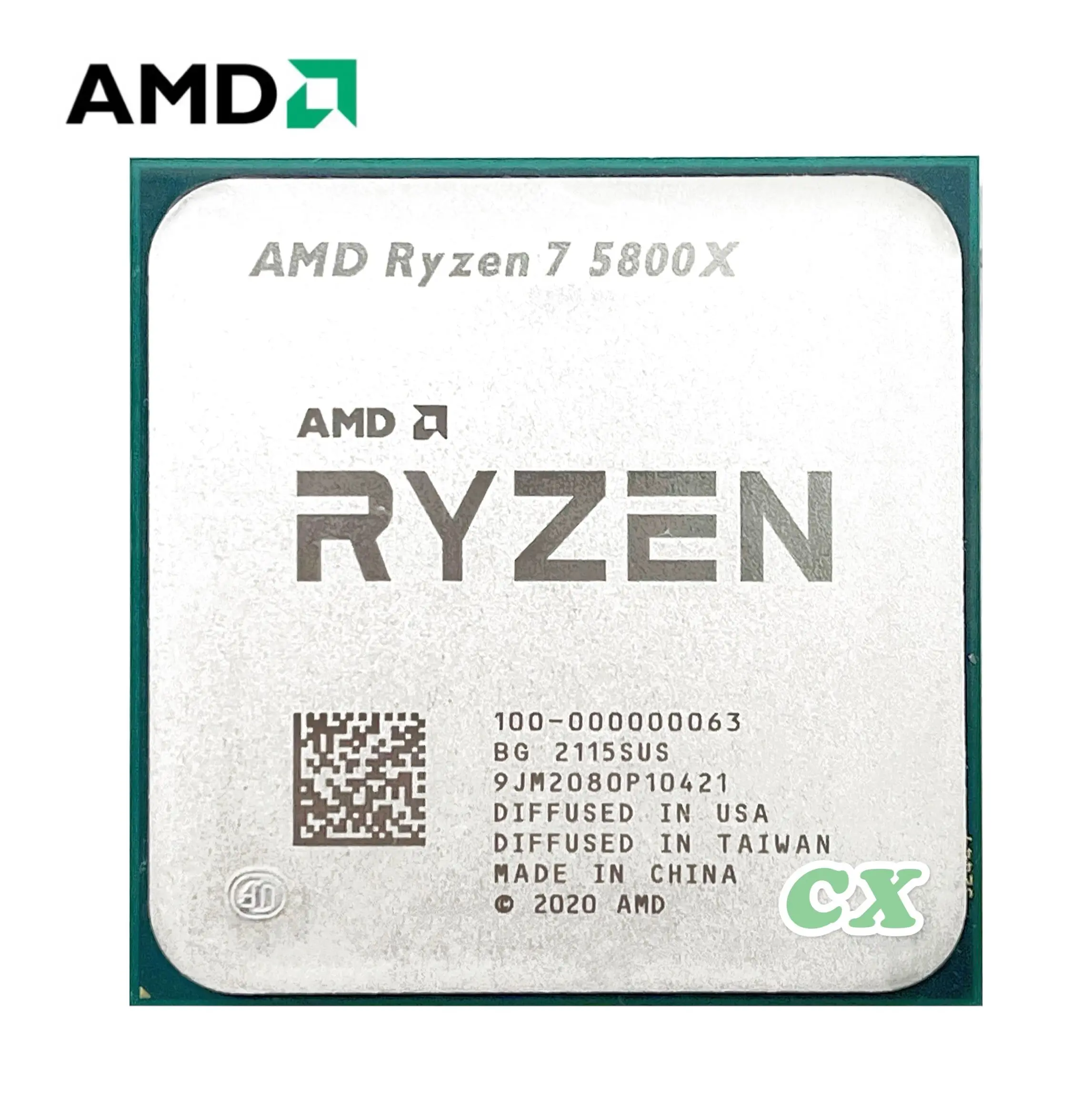 Б/у Процессор AMD Ryzen 7 5800X R7 3 8 ГГц Восьмиядерный 16-поточный процессор нм L3 = 32M