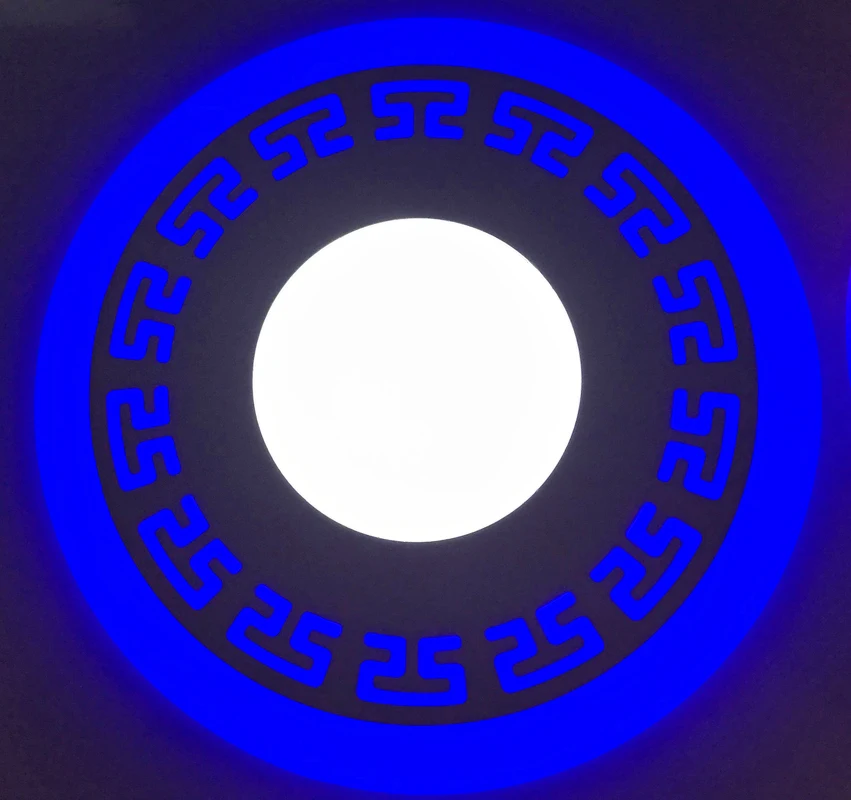 

12W 18W Ultra thin embedded led double color panel lamp indoor lighting