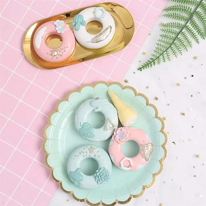 

Simulation Donut Desktop Decoration Dessert Photography Prop for Home Shop