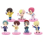 Bangtan Boys Group 7 шт.компл. новая кукла Kpop RM Jin Suga JHope Jimin V Jungkook, игрушки, фигурка героя, милая армейская фигурка-идол