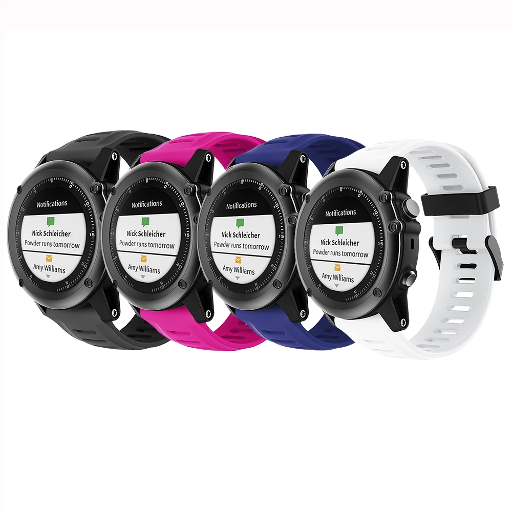 Honecumi для Garmin Fenix 3/Fenix 3 HR/Fenix 5s силиконовый ремешок умных часов сменный