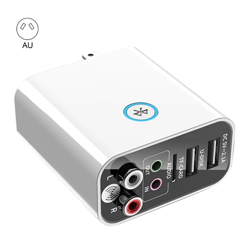 

2021 New 2 in 1 Bluetooth 5.0 Receiver Transmitter TF Card AUX USB Charger Music Adapter