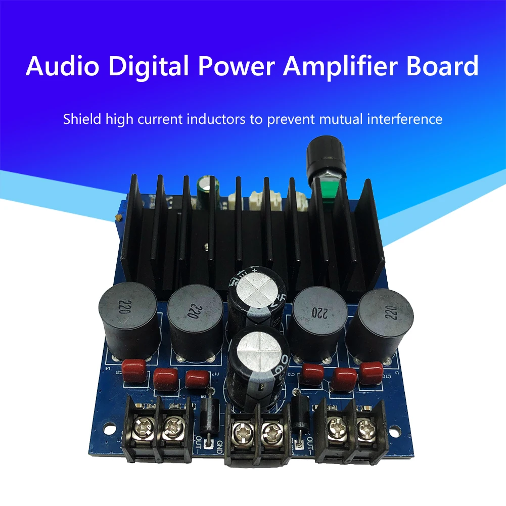 

Плата цифрового усилителя 100 Вт + 100 Вт, Двухканальный аудио модуль усилителя мощности, плата цифрового усилителя, модуль цепи питания