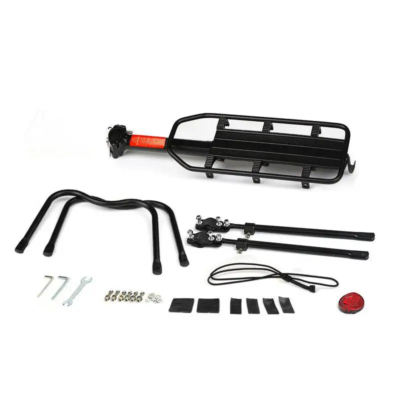 HiMISS Bicycle Touring Carrier Rack Adjustable Frame-Mounted for Heavier Top and Side Loads Black High Quality Accessories | Спорт и