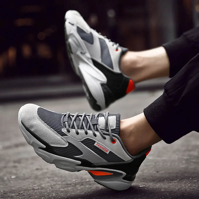 

Fashion Shoes Men Trainers Mens Sneakers Casual Shoes Breathable Lace-up Dropshipping Plus Size 45 Zapatillas Deportivas Hombre