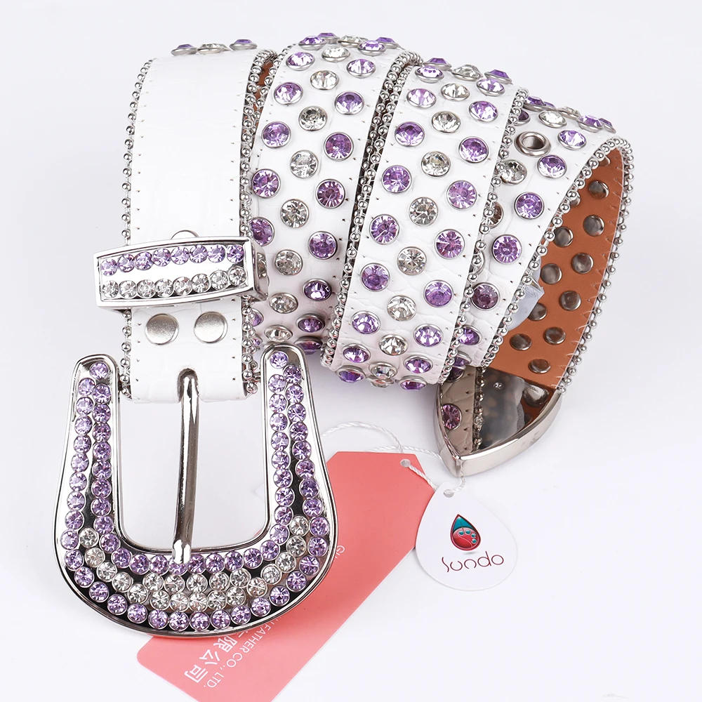 

2021 Jeans Belt Female Pu Leather Punk Belts Women Fashion Ladies Diamond Belt With Alloy Buckle Men Wide 3.8cm Studded Belt