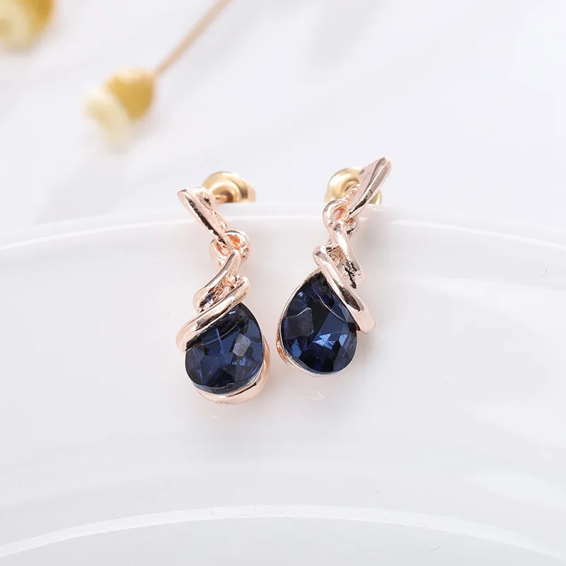 Женское Ожерелье для ушей и ногтей декоративный костюм серьги из розового золота