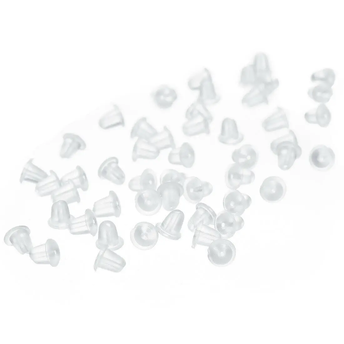 500 шт. Прозрачная мягкая силиконовая резиновая серьга задние фиксаторы ювелирные
