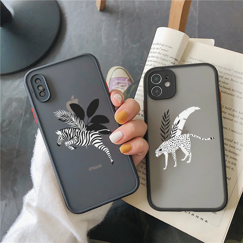 

Phone Case Tropical Animals for IPhone 13 12 11 Pro Max mini for IPhone 7 8 Plus SE 2 X XR XS MAX TPU hard Shockproof Back cover
