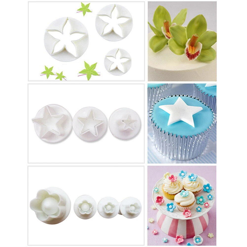 33 шт./компл. Sugarcraft набор инструментов для украшения торта резаки помадки