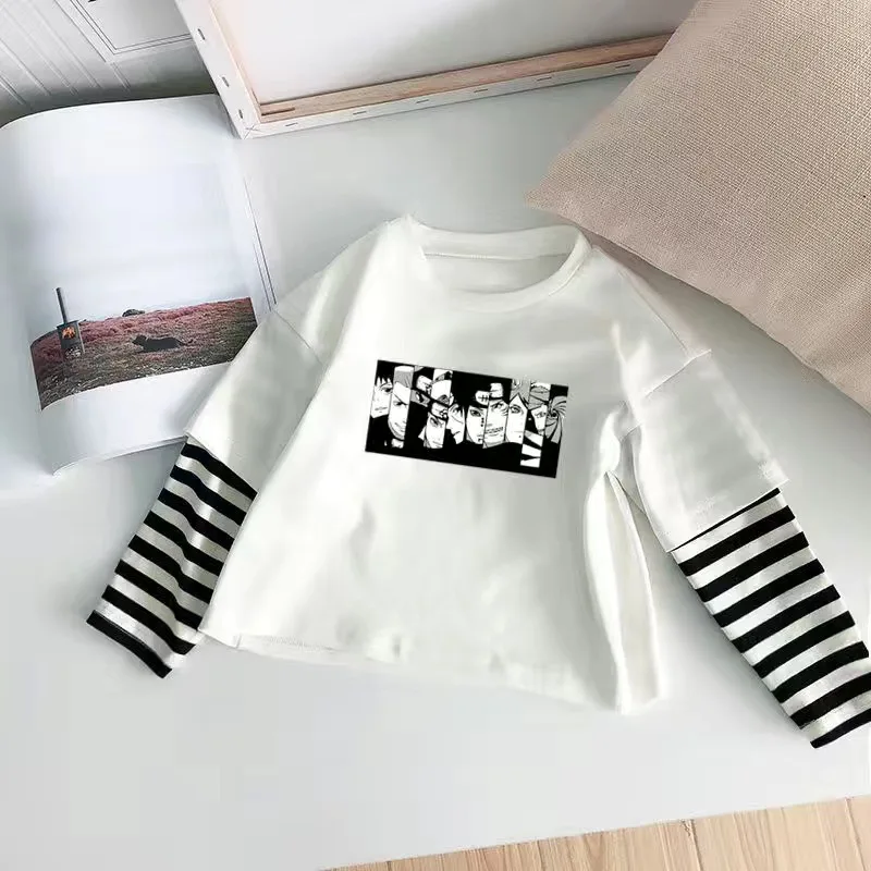 

Fashion Japanese Anime T Shirt children Sasuke Funny Cartoon T-shirt Casual Cool Streetwear Tshirt Hip Hop Top Teenager Tshirt