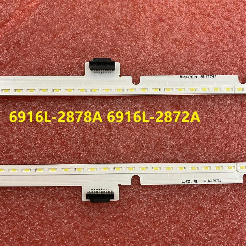 

2 шт./компл. светодиодный подсветка полосы для LG 60SJ8509 60 "V17 AS1 2872 2878 R-L Тип 6916L2878A 6916L2872A
