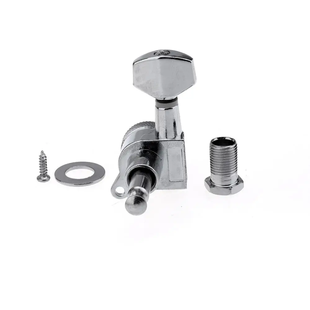 

Musiclily 6-in-line Guitar Locking Tuners Tuning Pegs Keys Machine Heads Set, Chrome