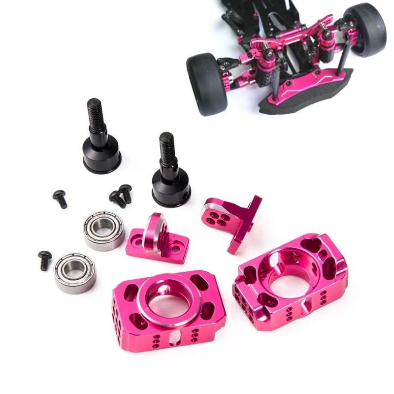 YEAHRUN Алюминиевая Регулируемая рулевая подвеска кулак комплект для RC Sakura D4 AWD RWD