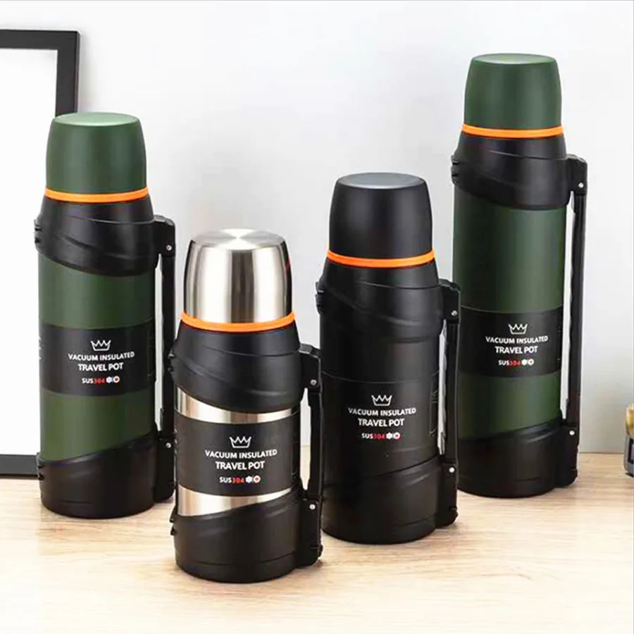 

1.3l 1.6l 2l 2.5l Thermos Flask Outdoor Stainless Steel Thermos Large Capacity Thermo Coffee Mug Cup Water Bottle ThermosFlask
