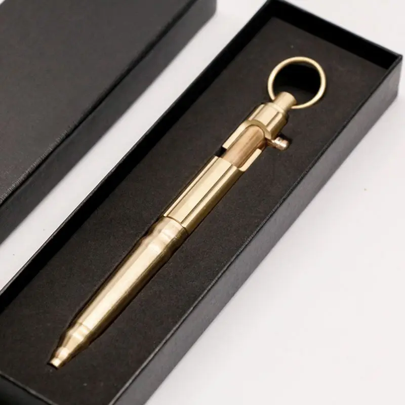 

Practical Bolt Action Type Retro Ballpoint Pen Writing Tool Unique Design Gifts Dropshipping