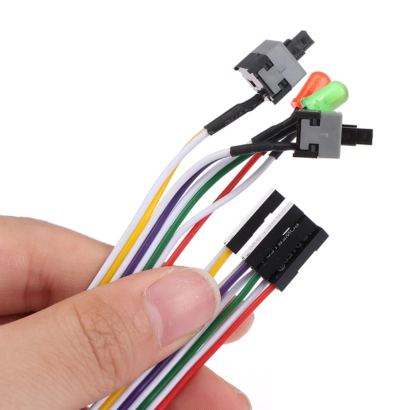 ПК со светодиодсветильник кой настольный компьютер чехол кабель кнопка