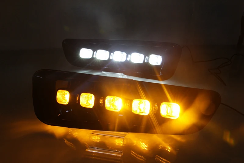 2 шт. DRL светодиодный Габаритные огни для Ford Raptor SVT F150 2016 2017 2018 2019 2020 с поворотник