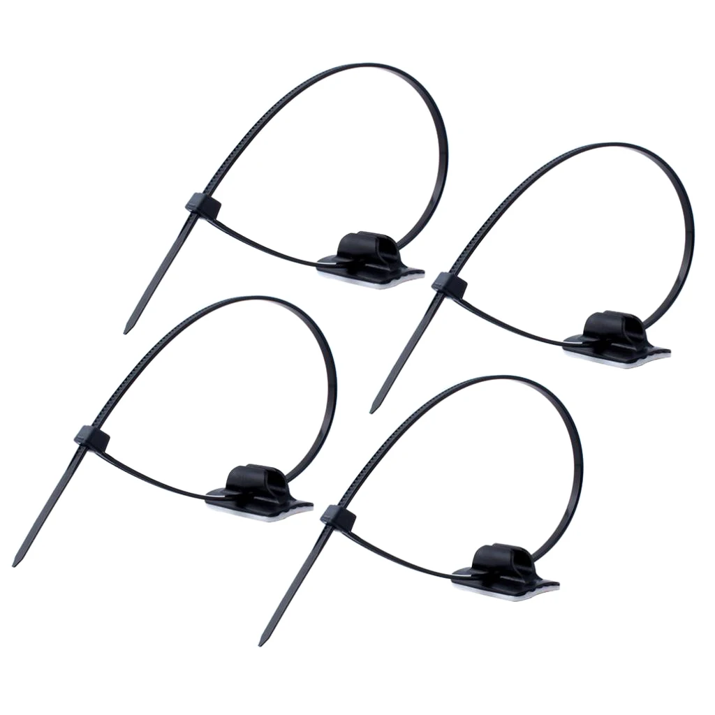 

4Pcs/Set MTB Bike Hose Holder Clips Housing Guide Bicycle Bike Brake Gear Line Buckle Clips and Stepped Adjustable Cable Ties