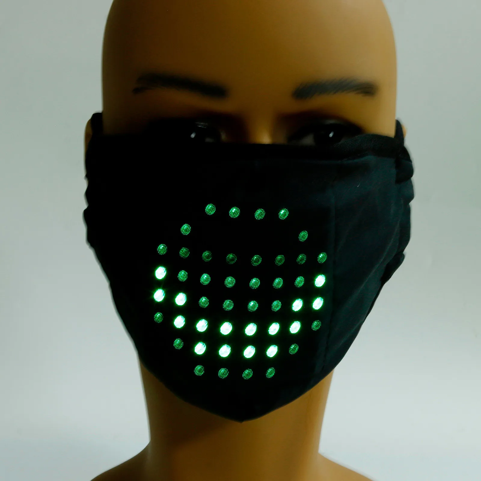 

Drop Ship LED Voice-Activated Luminous Mask Mask Masquerade Festival Party Face Mask Clothing Accessories 2021