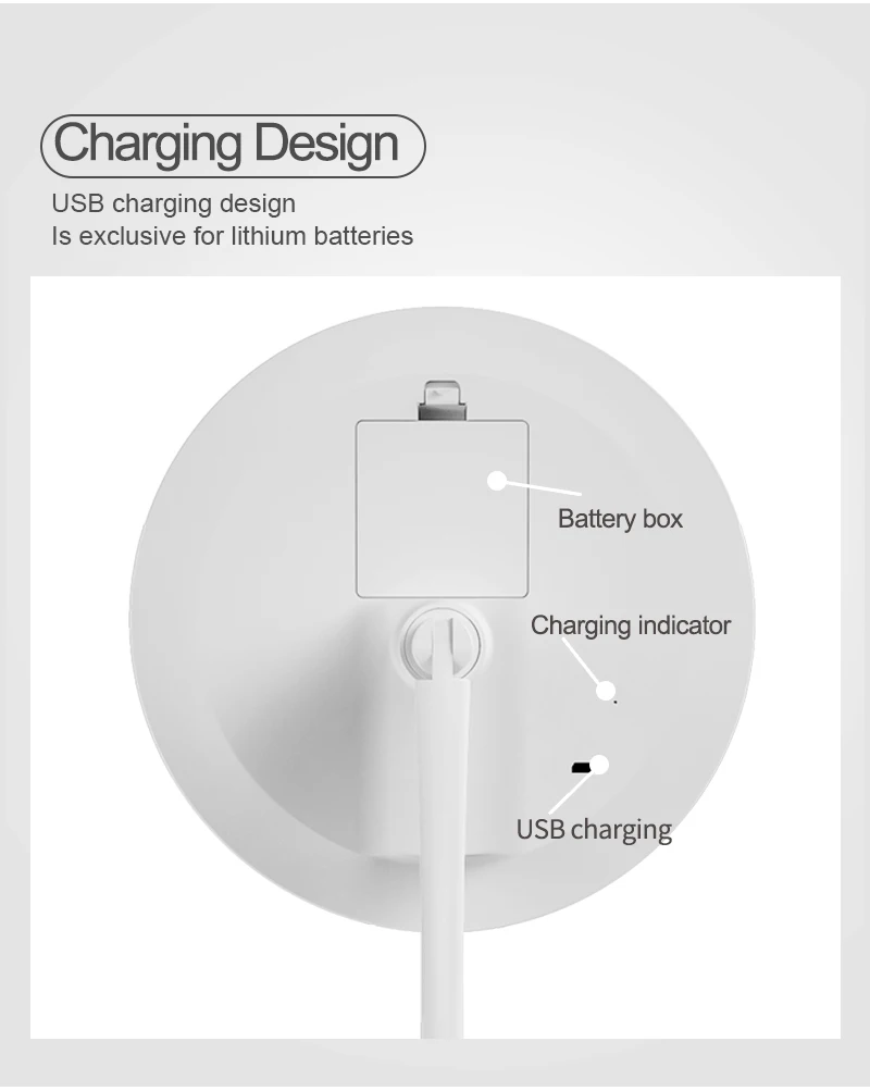 7 дюймосветильник светодиодный сенсорный экран для зеркала макияжа настольное