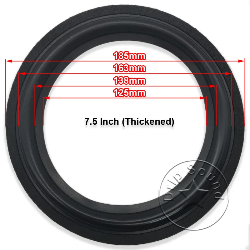 2 шт. 6 5 &quot/7 5&quot/8 &quotдюймов кольцо из вспененного материала для динамика край