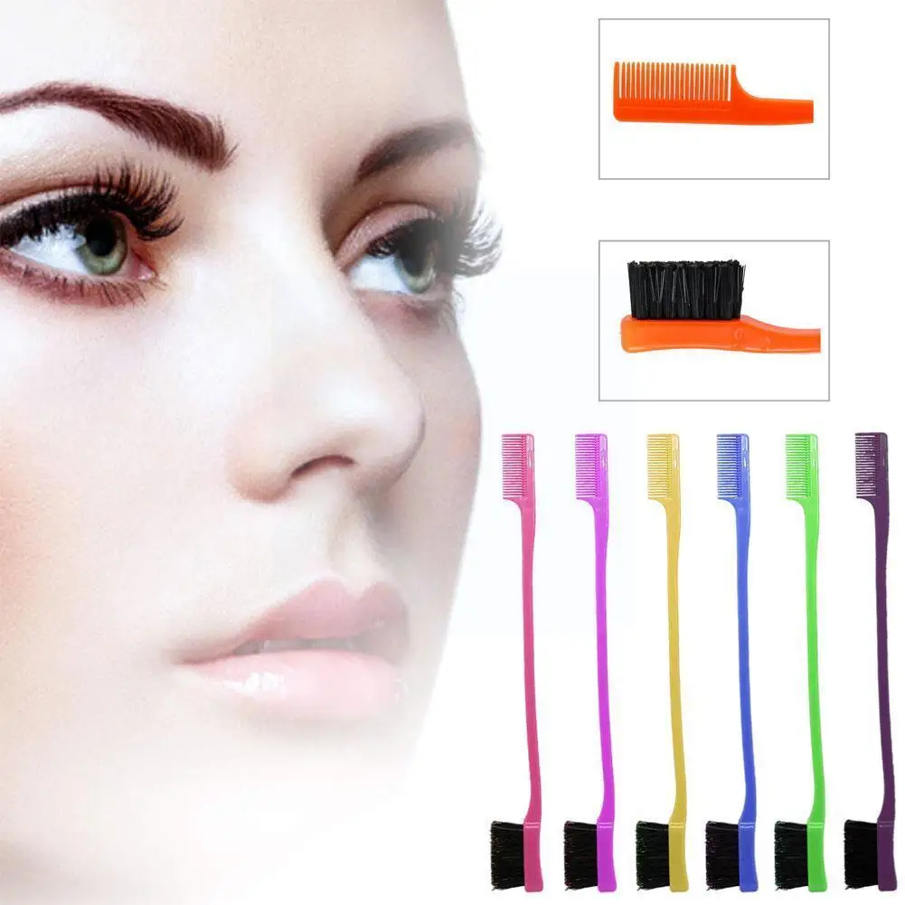 

Double Sided Hair Brush, Hair With Comb for Edge control 1pcs R1D0