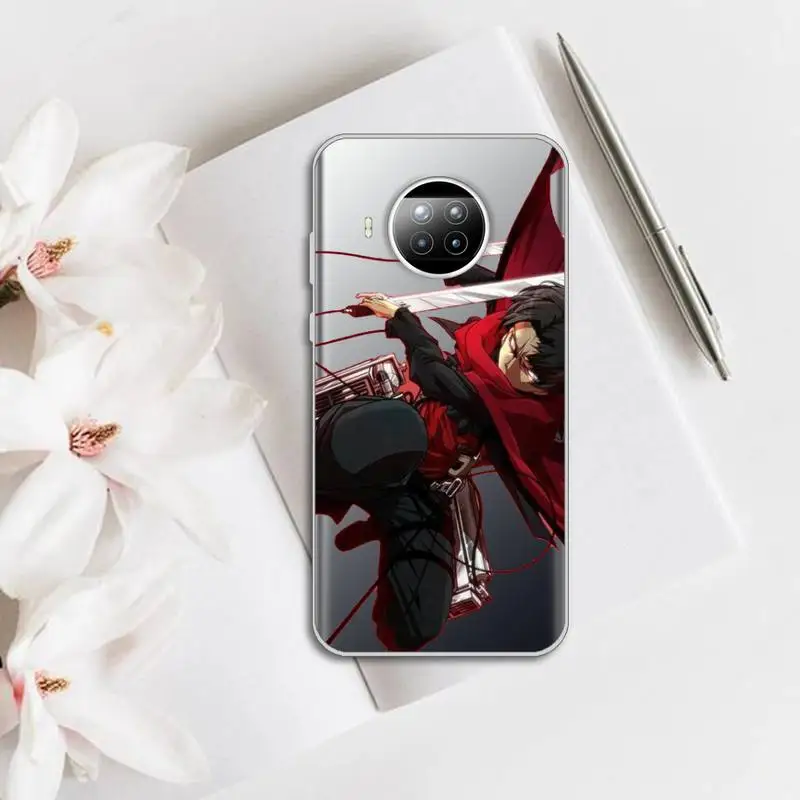 

Attack on Titan hot anime Phone Case Transparent for Xiaomi mi Redmi note 10 t 8 9 pro lite 11 Samsung S 8 9 10 20 plus ultra