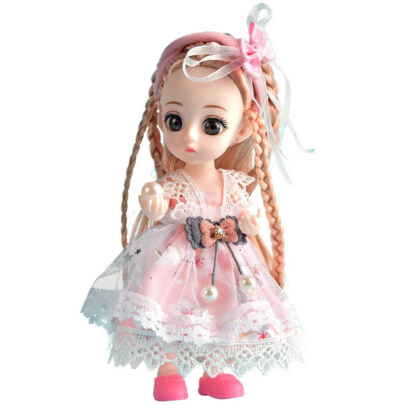 

6Pcs DIY Movable Joints BJD Doll Gifts Box Kids Baby Makeup Princess Dress Casual Clothes Shoes Dolls Accessories Toys For Girls