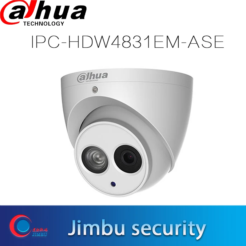 Dahua 8MP 4K ip камера IPC HDW4831EM ASE eyeball IR50m CCTV WDR Встроенный микрофон H.265 Micro SD память IP67