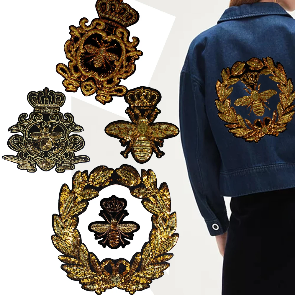 Нашивки с бисером 2 шт.|Заплатки| |