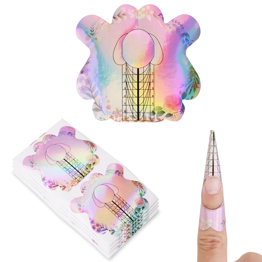 

1Set Nail Forms Extension Tips Guide Extension French DIY Tool Acrylic UV Gel Nail Art Tools Builder Sticker Sculpting