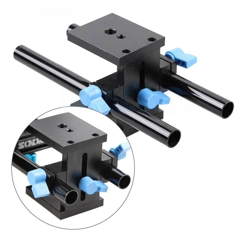 15 мм рельсовая штанга опорная система пластина крепление для Canon DSLR Follow Focus Rig 5D2 5D