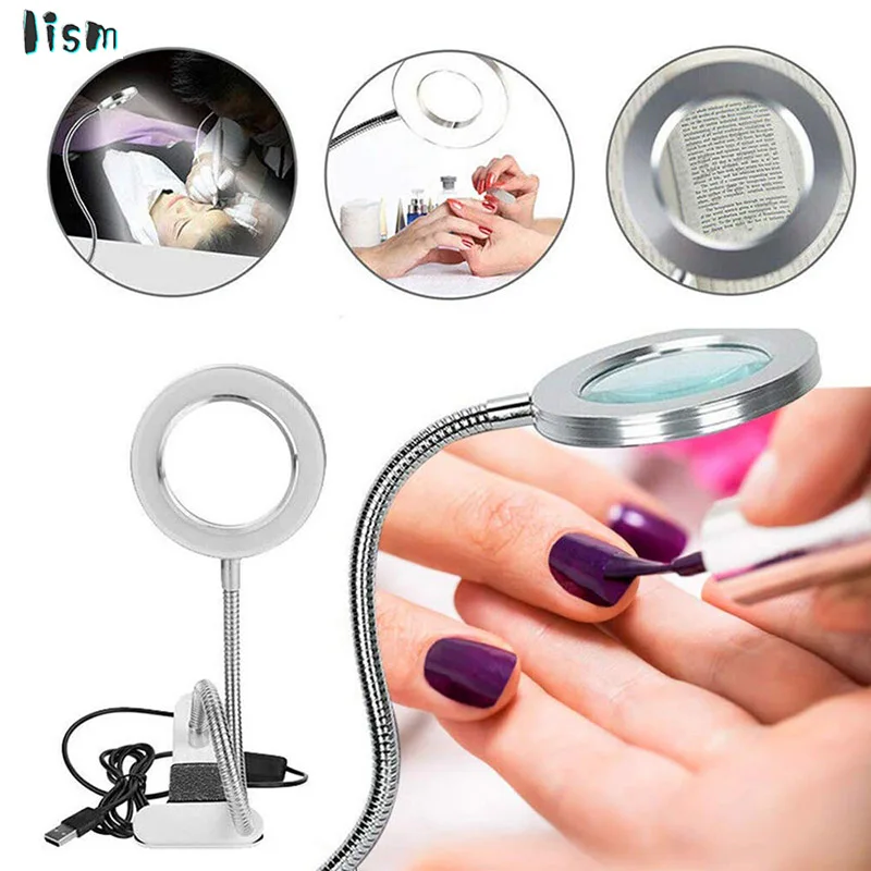 

Nail Clip-on Desk Lamp USB Flexible Bendable Table Lamp Eye Protection LED Two Colors Light Manicure Nails Art Beauty Tools
