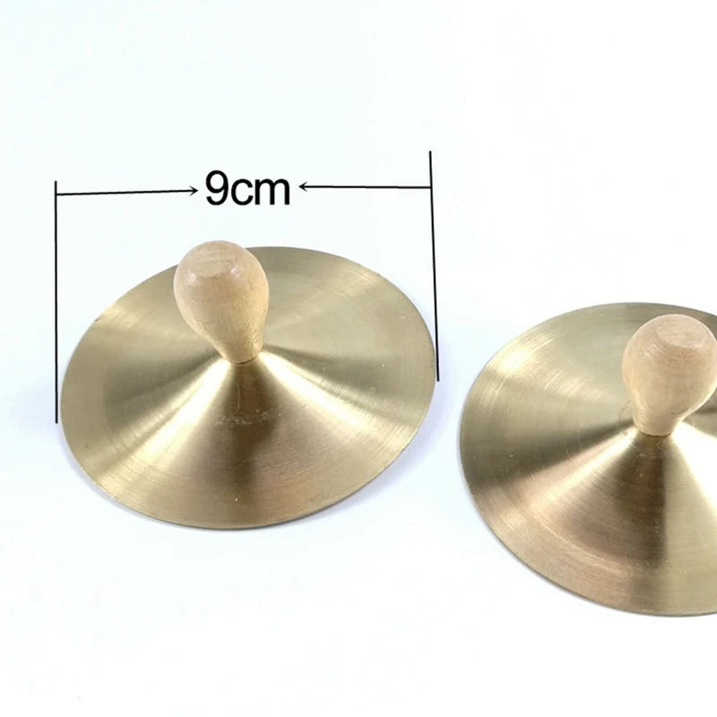 9cm Hand Percussion Copper Cymbals Children Musical Instrument Education Toys Brass | Toy