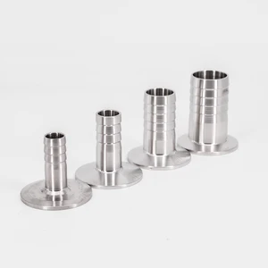 6 8 10 12 14 16 19 25 32 38 45 51 мм штуцер для шланга x 0,5 дюйма 1 дюйм 1,5 дюйма 2 дюйма тройной зажим SUS 304 316L санитарный фитинг из нержавеющей стали для домашнего пивоварения