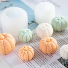 Форма для силиконовая Тыква 3d, силиконовая форма для мыла ручной работы, помадки, торта, шоколада, инструменты для украшения торта, форма для гипс, свеча