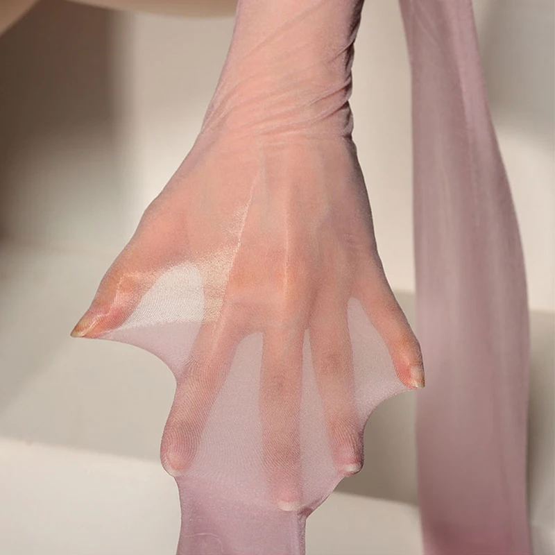 Женские колготки размера плюс сексуальные ультратонкие блестящие с Т-образным