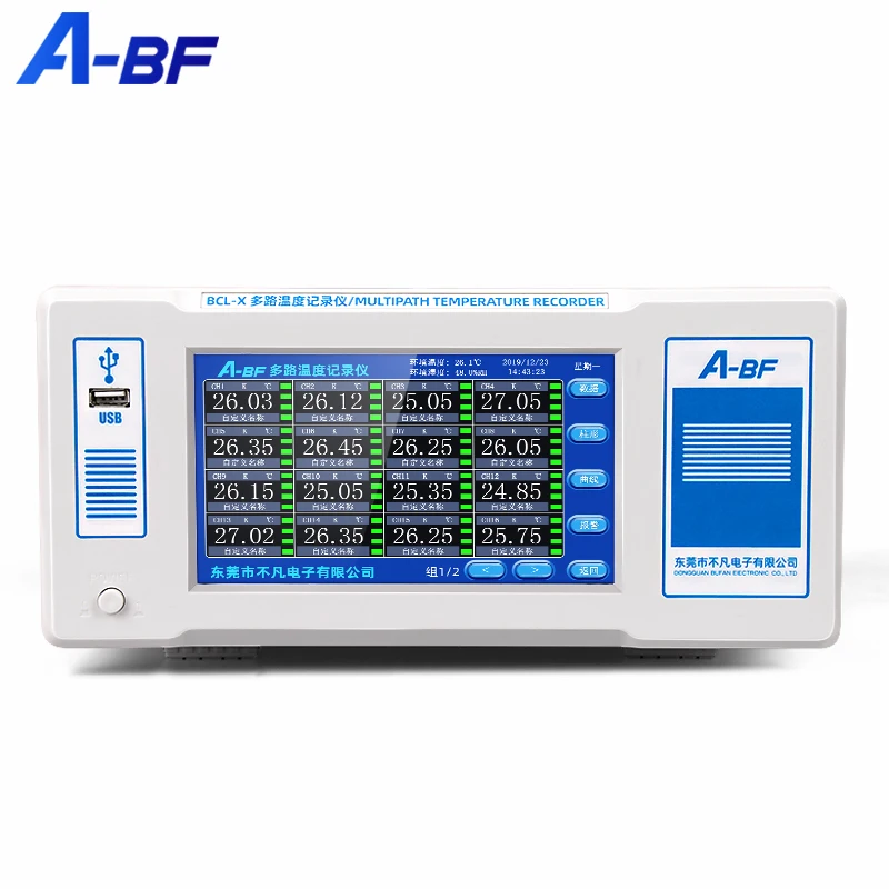 

A-BF многоканальный рекордер температуры, 5-дюймовый 7-дюймовый Полноэкранный сенсорный промышленный 8-позиционный 16-позиционный 32-позиционн...