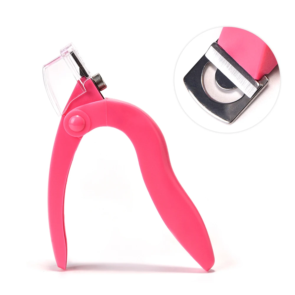 KADS 1pc Pink & Black Manicure Nail Cutter Clipper Acrylic Gel False Tip Triple Tips Tool | Красота и здоровье