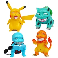 takara tomy pokemon wretched spoof pikachu charizard venusaur gengar psyduck action figure dolls birthday toys for children
