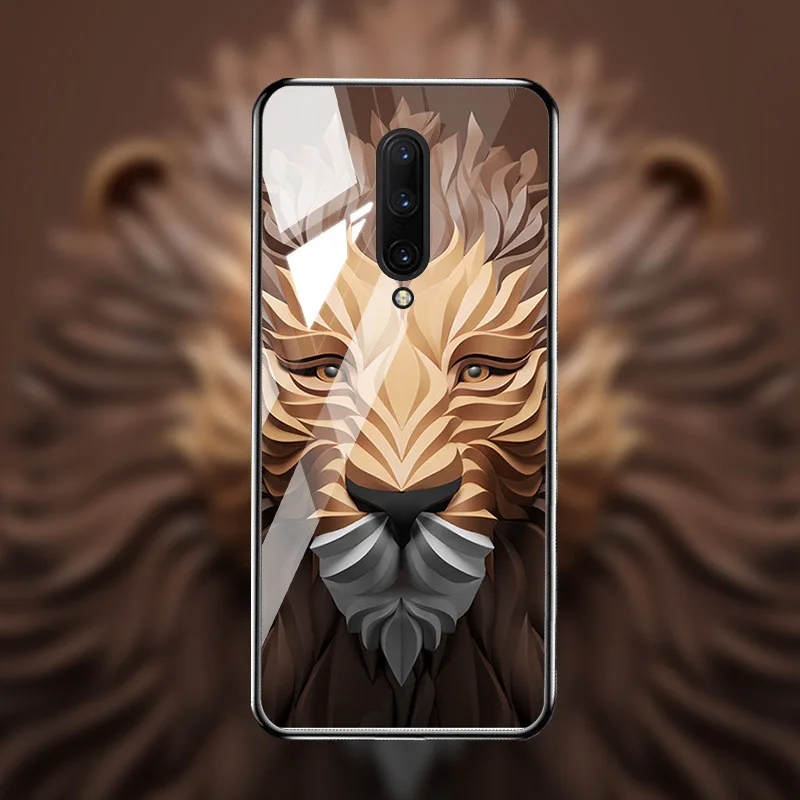 M015 Чехол из закаленного стекла для Oneplus 7T 7 Pro чехол s On для One plus 7T 7 Pro Чехол Coque Funda Bumper Coque для OnePlus 7 Pro - Цвет: M015
