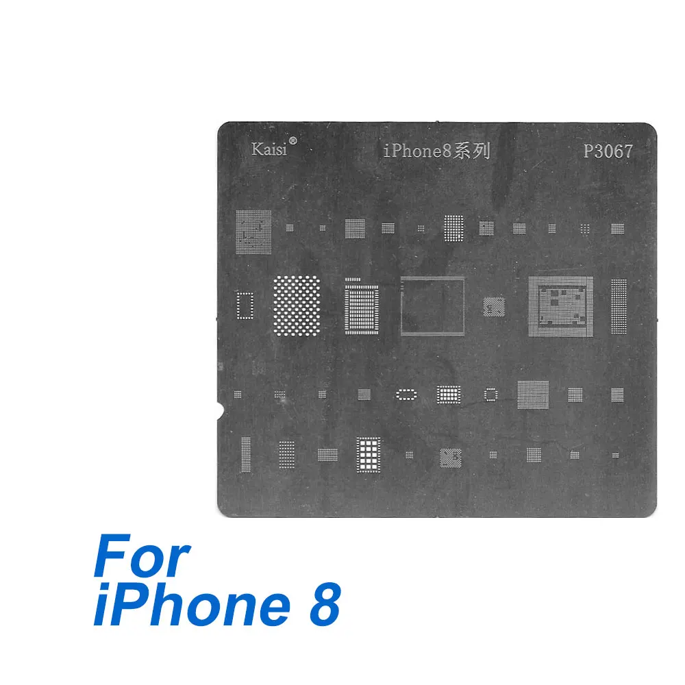 8 шт./лот! непосредственно тепла BGA Rework реболлинга трафареты Комплект для iPhone X XR XS Max 8 8SP 8 7 7SP