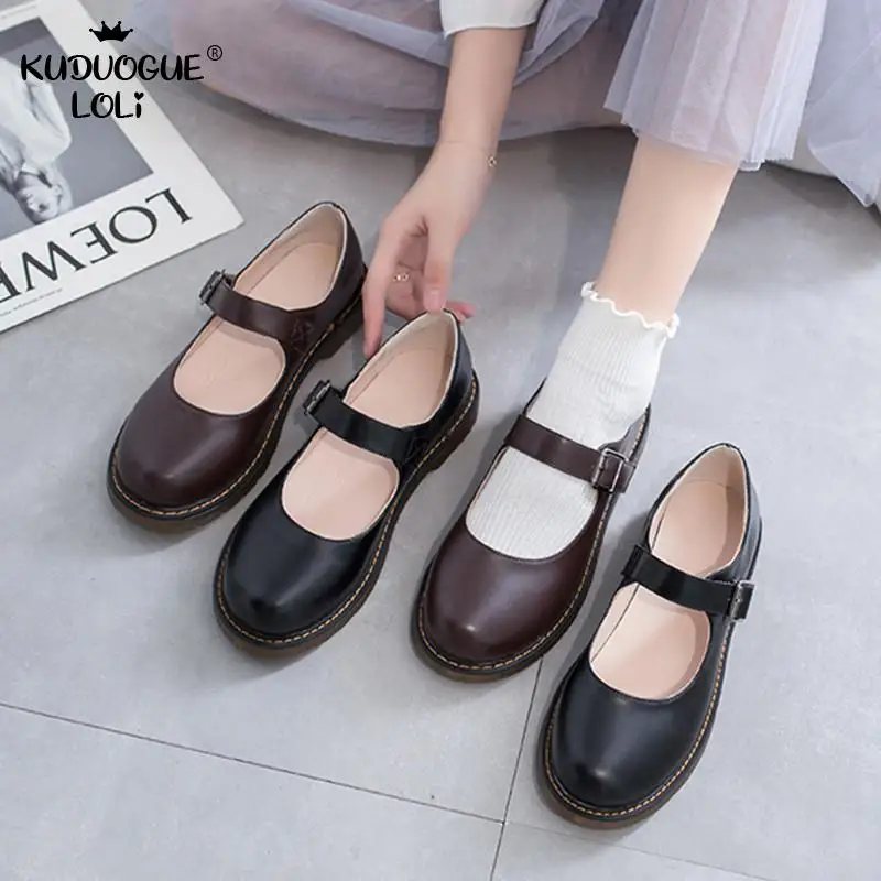 Обувь для косплея студентов в японском стиле Лолита женская обувь колледжа форма
