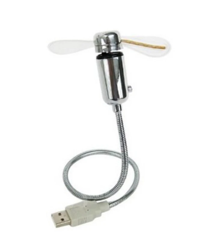 Ручной мини-портативный usb-вентилятор гаджеты гибкие на гибкой ножке, светодиодная часы обеспечивает прохладу во время ноутбук Laptop персональный компьютер в режиме реального времени Дисплей прочный регулируемый
