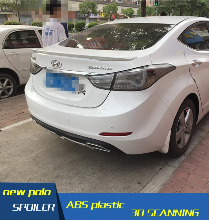 Спойлер для Hyundai Elantra задний спойлер из АБС-пластика автомобилей 2012-2015 |