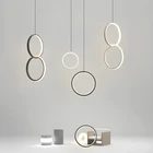 Люстра-кольцо светодиодная односторонняя, Современная креативная, двухсторонняя, для ресторана, кухни, лестницы, кафе, бара